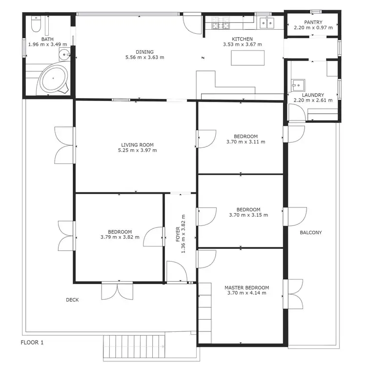 Floorplan of Homely house listing, 1 WOODEND ROAD, Sadliers Crossing QLD 4305