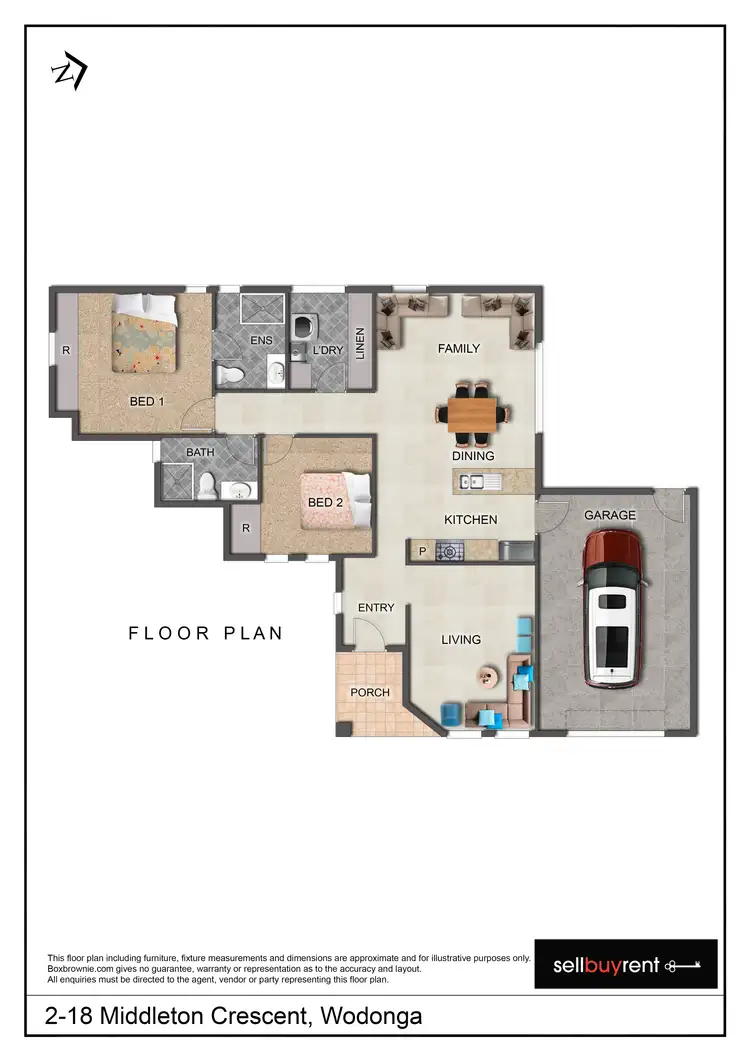 Floorplan of Homely house listing, 1/18 MIDDLETON CRESCENT, Wodonga VIC 3690