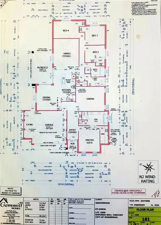 Floorplan of Homely house listing, 1 Emperor Way, Yanchep WA 6035