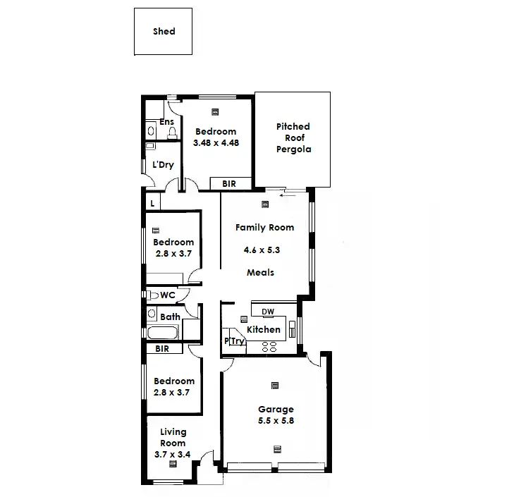 Floorplan of Homely house listing, 13A Dumfries Avenue, Northfield SA 5085