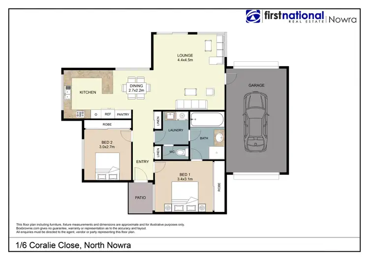 Floorplan of Homely unit listing, 6 Coralie Close, North Nowra NSW 2541