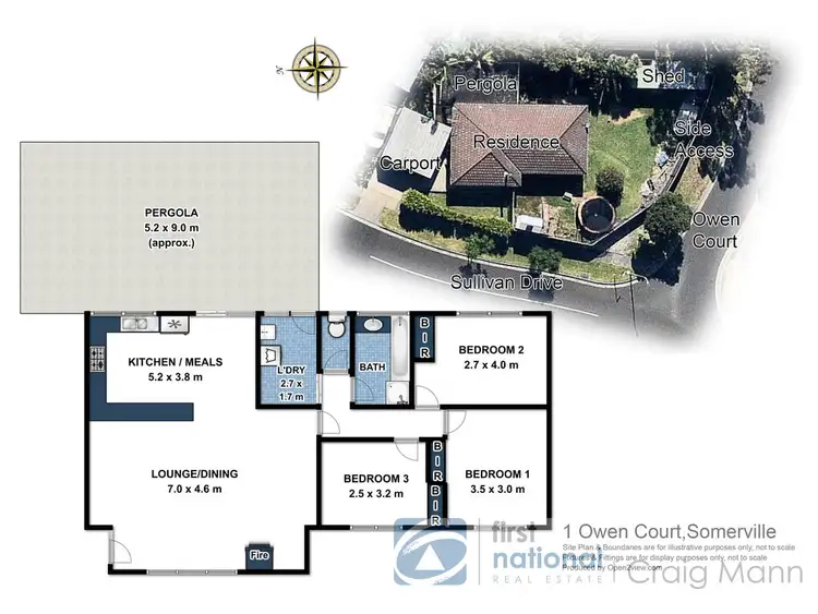 Floorplan of Homely house listing, 1 Owen Court, Somerville VIC 3912