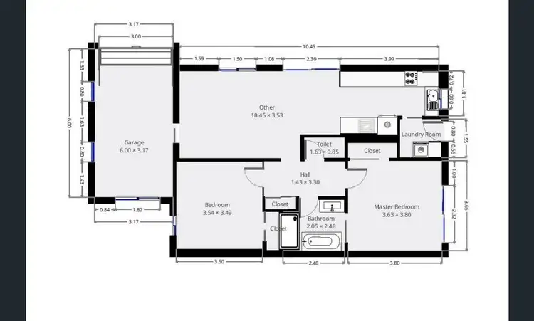 Floorplan of Homely unit listing, 1/14 Chelsea Street, Kippa-Ring QLD 4021
