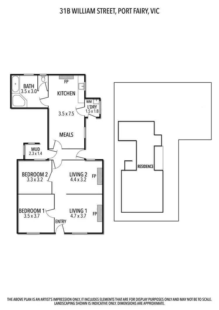 Floorplan of Homely house listing, 31B William Street, Port Fairy VIC 3284