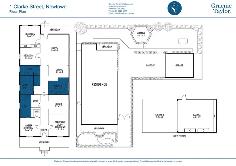 Floorplan of Homely house listing, 1 Clarke Street, Newtown VIC 3220