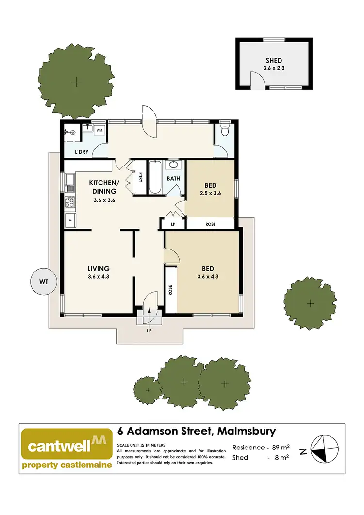 Floorplan of Homely house listing, 6 Adamson Street, Malmsbury VIC 3446