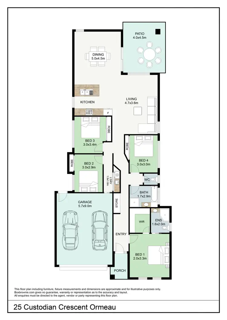 Floorplan of Homely house listing, 25 Custodian Crescent, Ormeau QLD 4208