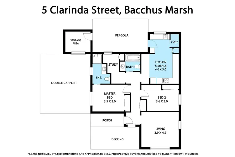 Floorplan of Homely house listing, 5 Clarinda Street, Bacchus Marsh VIC 3340