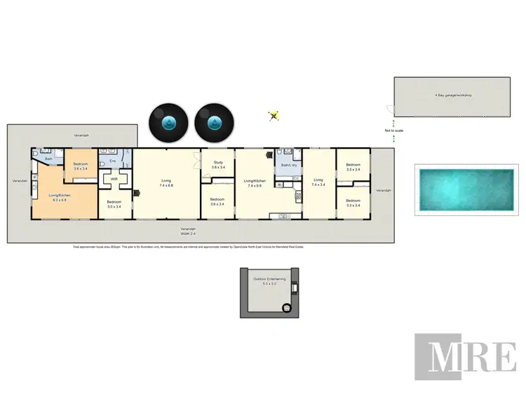 Floorplan of Homely rural property listing, 299 Dry Creek Road, Bonnie Doon VIC 3720
