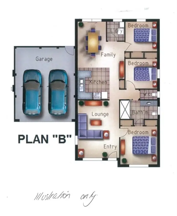 Floorplan of Homely unit listing, 7 Willow Boulevard, Yarragon VIC 3823