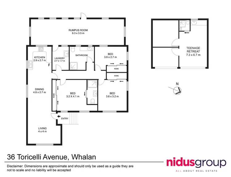 Floorplan of Homely house listing, 36 TORICELLI AVENUE, Whalan NSW 2770