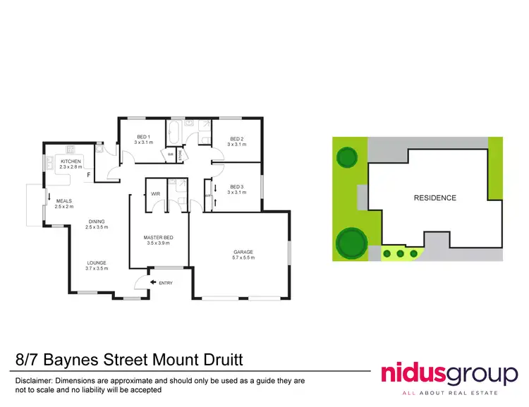 Floorplan of Homely villa listing, 8/7 Baynes Street, Mount Druitt NSW 2770
