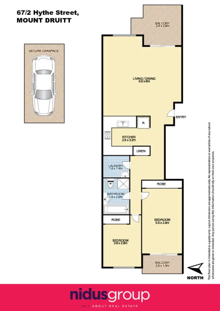 Floorplan of Homely unit listing, 67/2 Hythe St, Mount Druitt NSW 2770