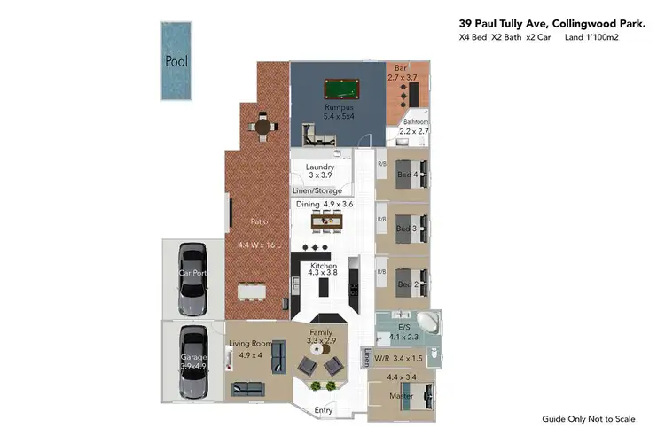 Floorplan of Homely house listing, 39 Paul Tully Avenue, Collingwood Park QLD 4301