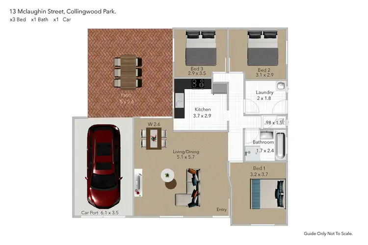 Floorplan of Homely house listing, 13 MCLAUGHLIN STREET, Collingwood Park QLD 4301
