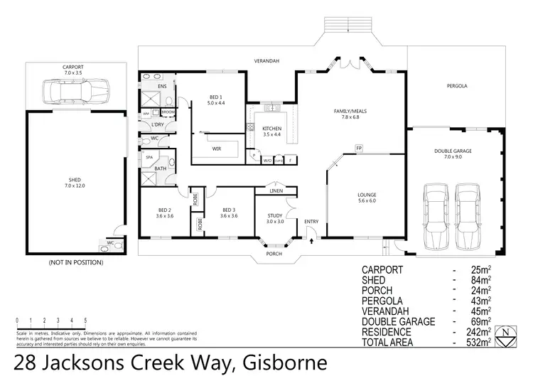 Floorplan of Homely house listing, 28 Jacksons Creek Way, Gisborne VIC 3437