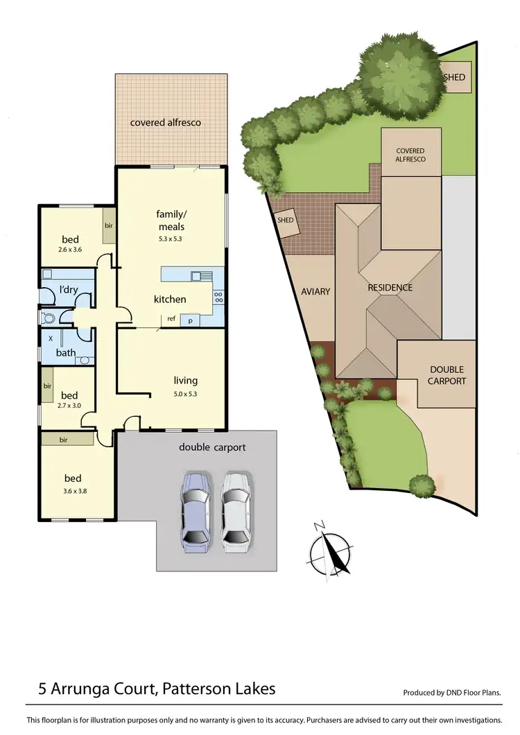 Floorplan of Homely house listing, 5 Arrunga Court, Patterson Lakes VIC 3197