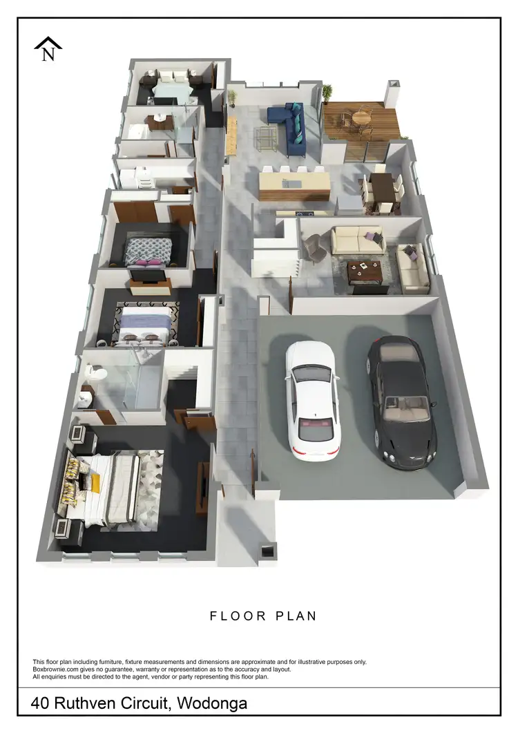 Floorplan of Homely house listing, 40 RUTHVEN CIRCUIT, Wodonga VIC 3690