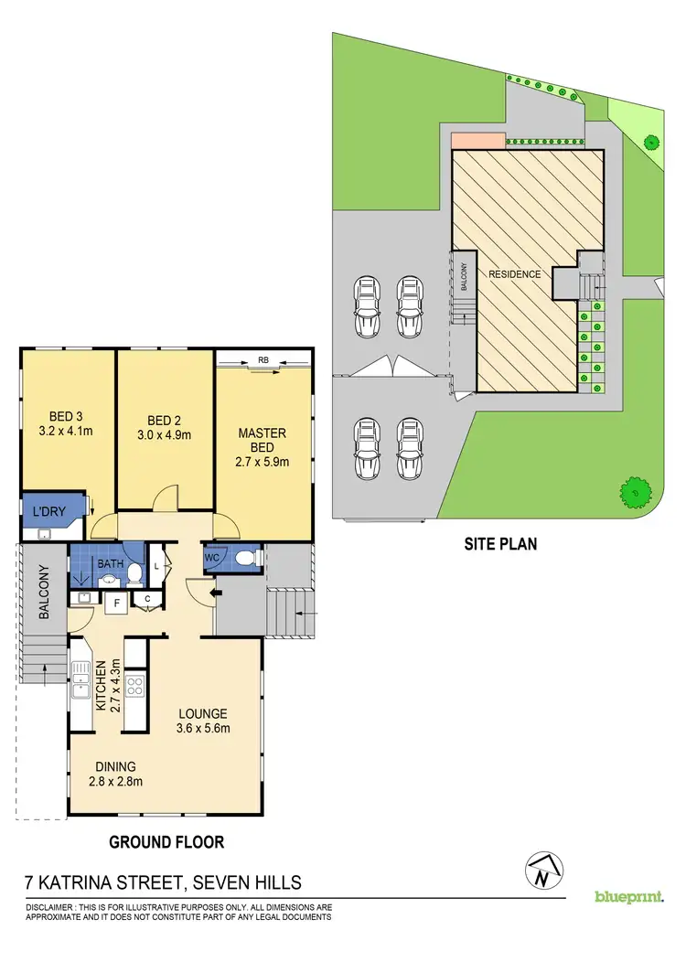 Floorplan of Homely house listing, 7 Katrina Street, Seven Hills NSW 2147