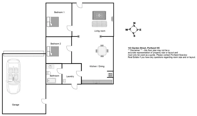 Floorplan of Homely house listing, 143 Garden Street, Portland VIC 3305