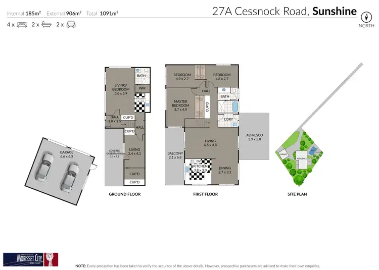 Floorplan of Homely house listing, 27A Cessnock Rd, Sunshine NSW 2264