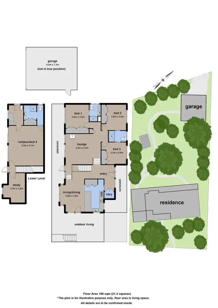 Floorplan of Homely house listing, 46 The Crescent, Belgrave Heights VIC 3160