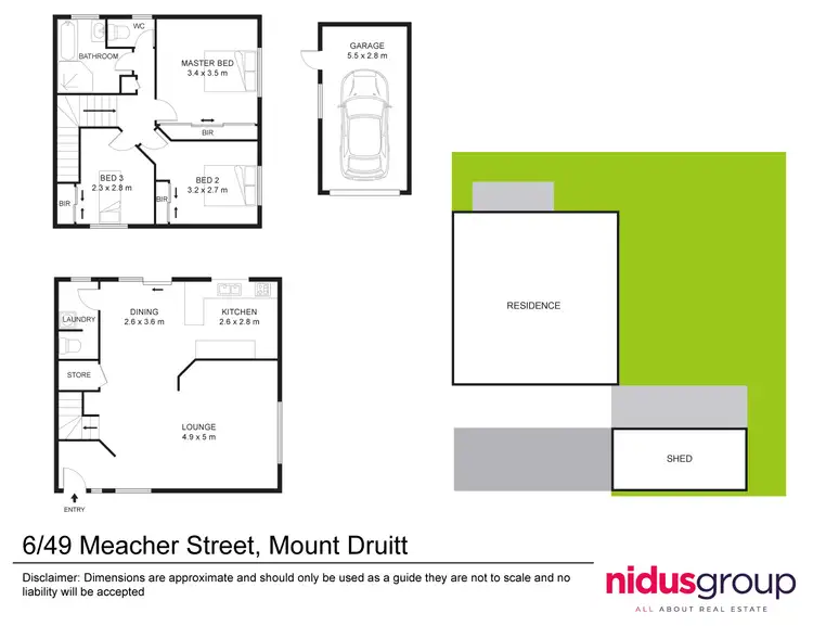 Floorplan of Homely townhouse listing, 6/49 Meacher Street, Mount Druitt NSW 2770