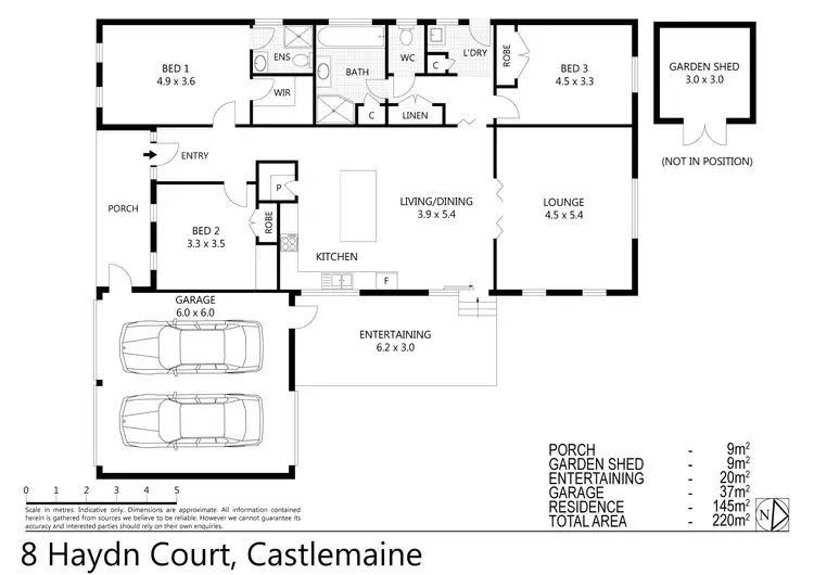 Floorplan of Homely house listing, 8 Haydn Court, Castlemaine VIC 3450