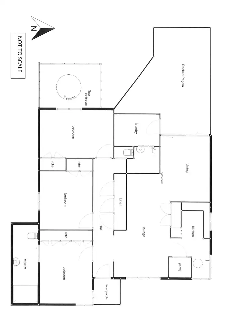 Floorplan of Homely house listing, 204 MILAWA-BOBINAWARRAH ROAD, Milawa VIC 3678