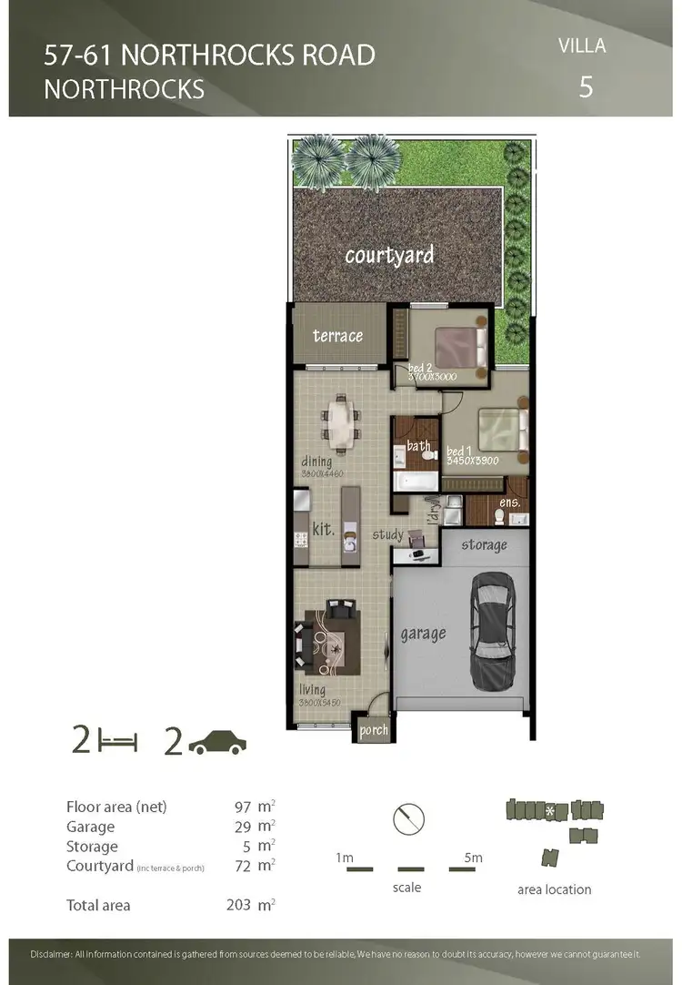 Floorplan of Homely villa listing, 5/57 - 61 North Rocks Road, North Rocks NSW 2151