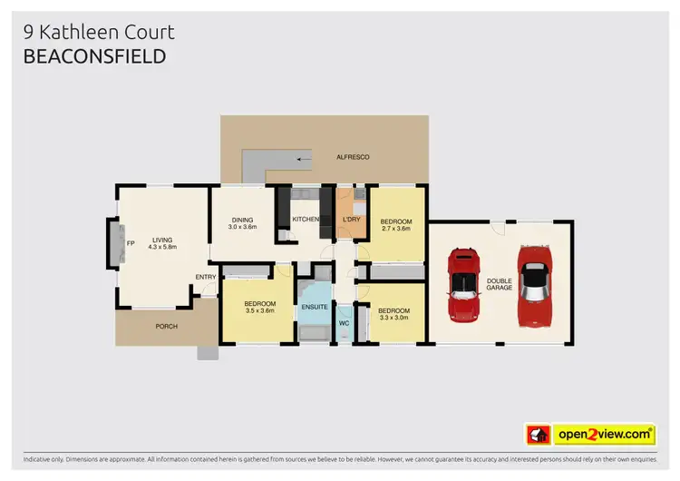 Floorplan of Homely house listing, 9 Kathleen Court, Beaconsfield VIC 3807