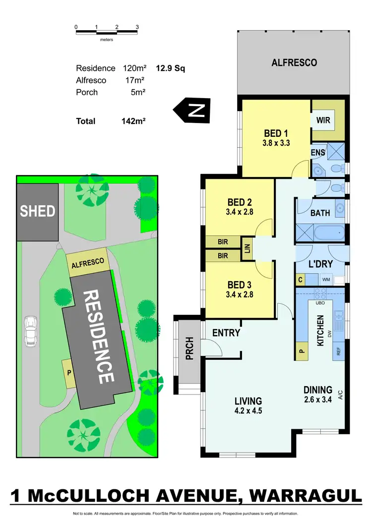 Floorplan of Homely house listing, 1 McCulloch Avenue, Warragul VIC 3820