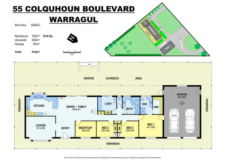 Floorplan of Homely house listing, 55 Colquhoun Boulevard, Warragul VIC 3820