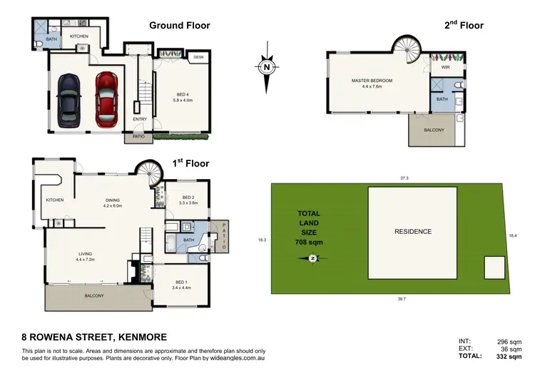 Floorplan of Homely house listing, 8 Rowena Street, Kenmore QLD 4069