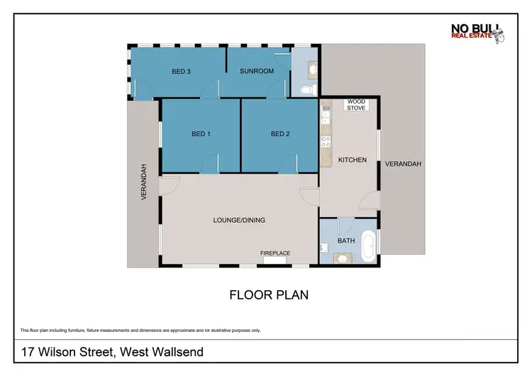 Floorplan of Homely house listing, 17 Wilson Street, West Wallsend NSW 2286