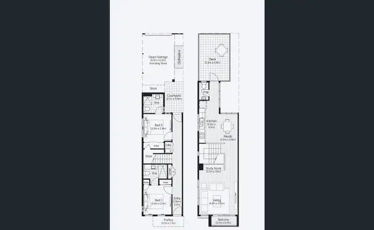 Floorplan of Homely townhouse listing, 12 Tattersalls Lane, Point Cook VIC 3030