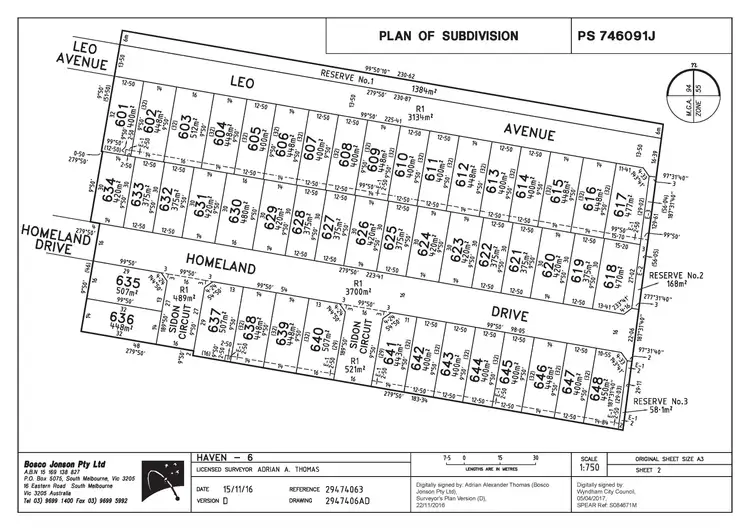 Floorplan of Homely land listing, LOT 610 Leo Avenue, Tarneit VIC 3029