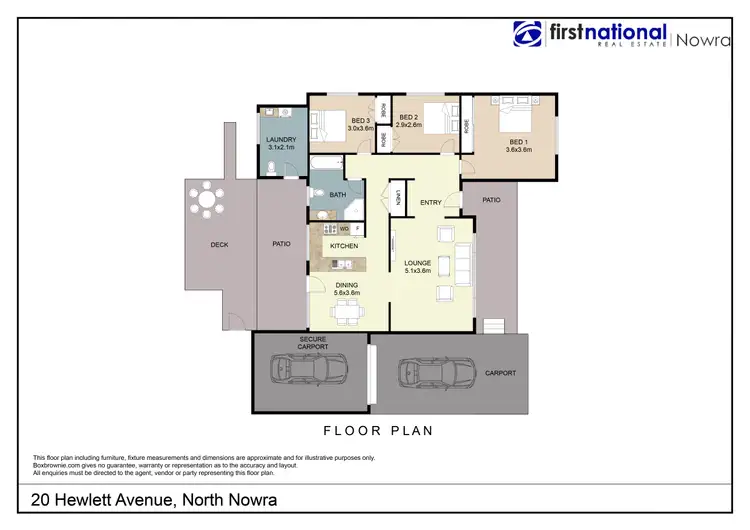 Floorplan of Homely house listing, 20 Hewlett Avenue, North Nowra NSW 2541