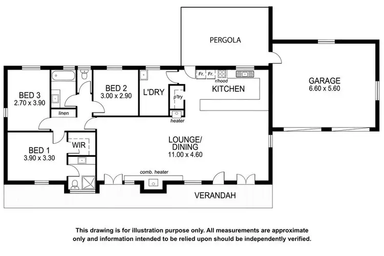 Floorplan of Homely house listing, 20 Dry Creek Road, Donovans SA 5291