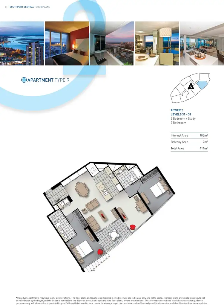 Floorplan of Homely apartment listing, 23702/5 Lawson Street, Southport QLD 4215