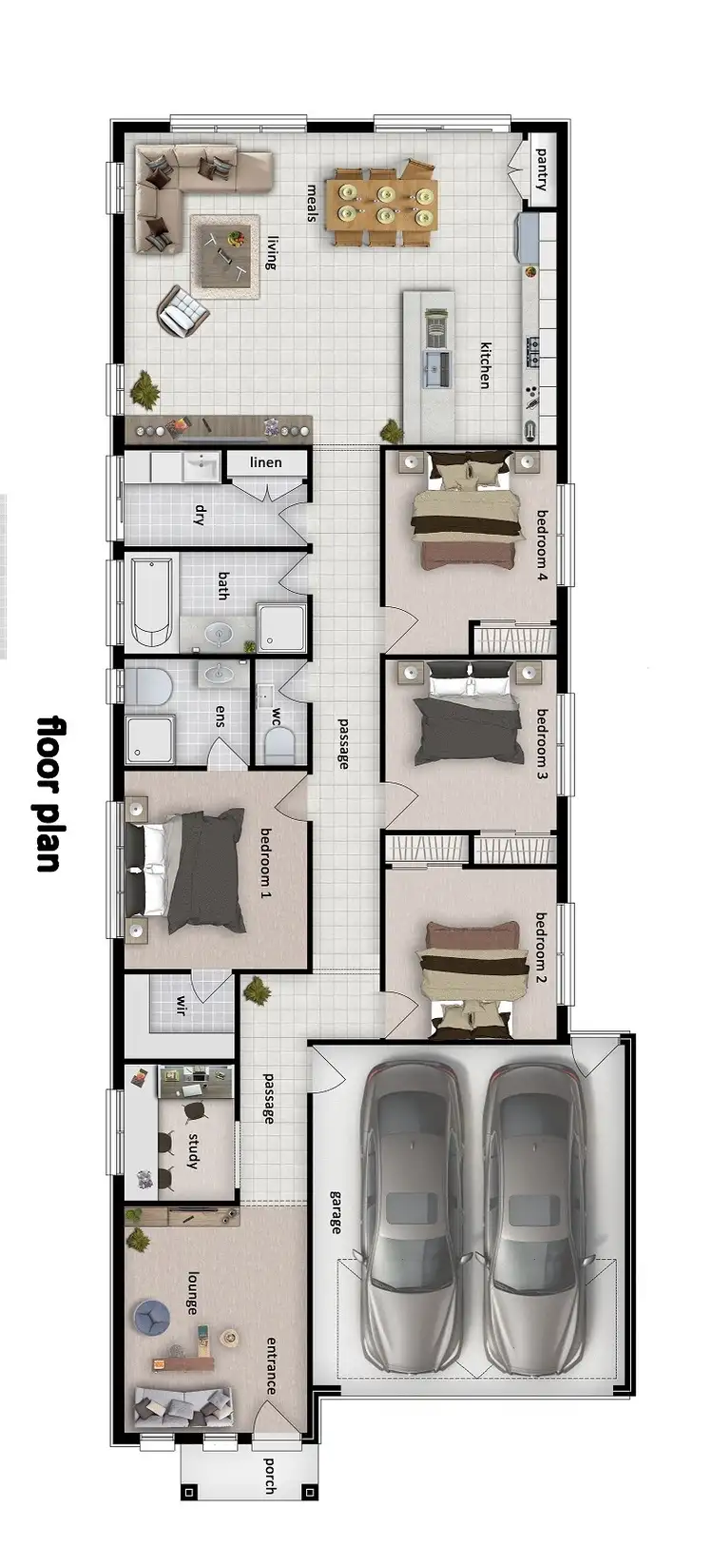Floorplan of Homely house listing, 5 Boulderwood Way, Wyndham Vale VIC 3024