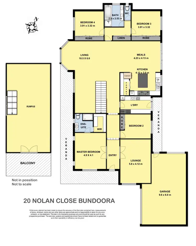 Floorplan of Homely house listing, 20 Nolan Close, Bundoora VIC 3083