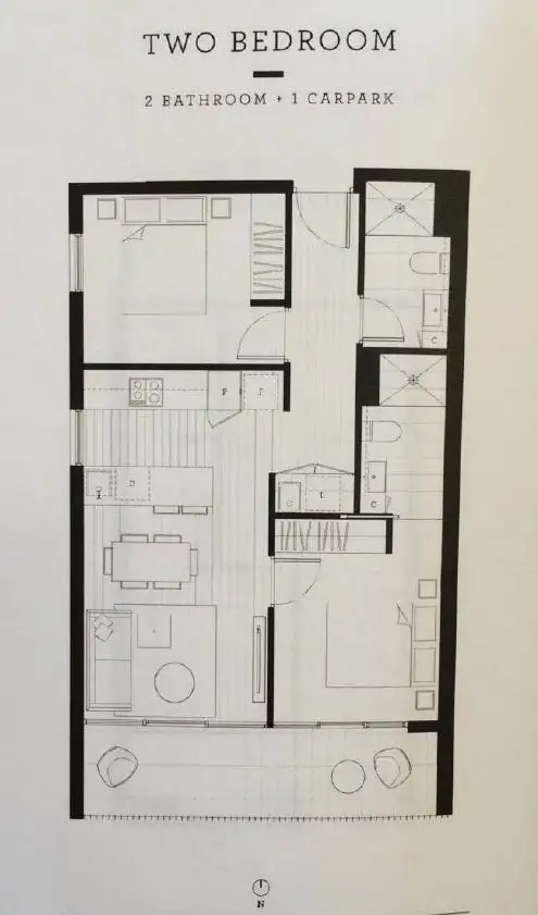 Floorplan of Homely apartment listing, 202/188 Whitehorse Road, Balwyn VIC 3103