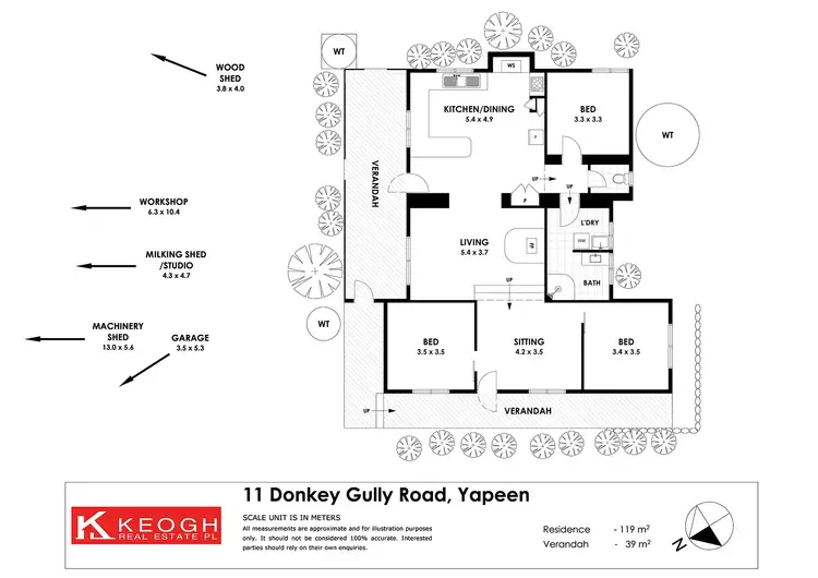 Floorplan of Homely house listing, 11 Donkey Gully Road, Campbells Creek VIC 3451