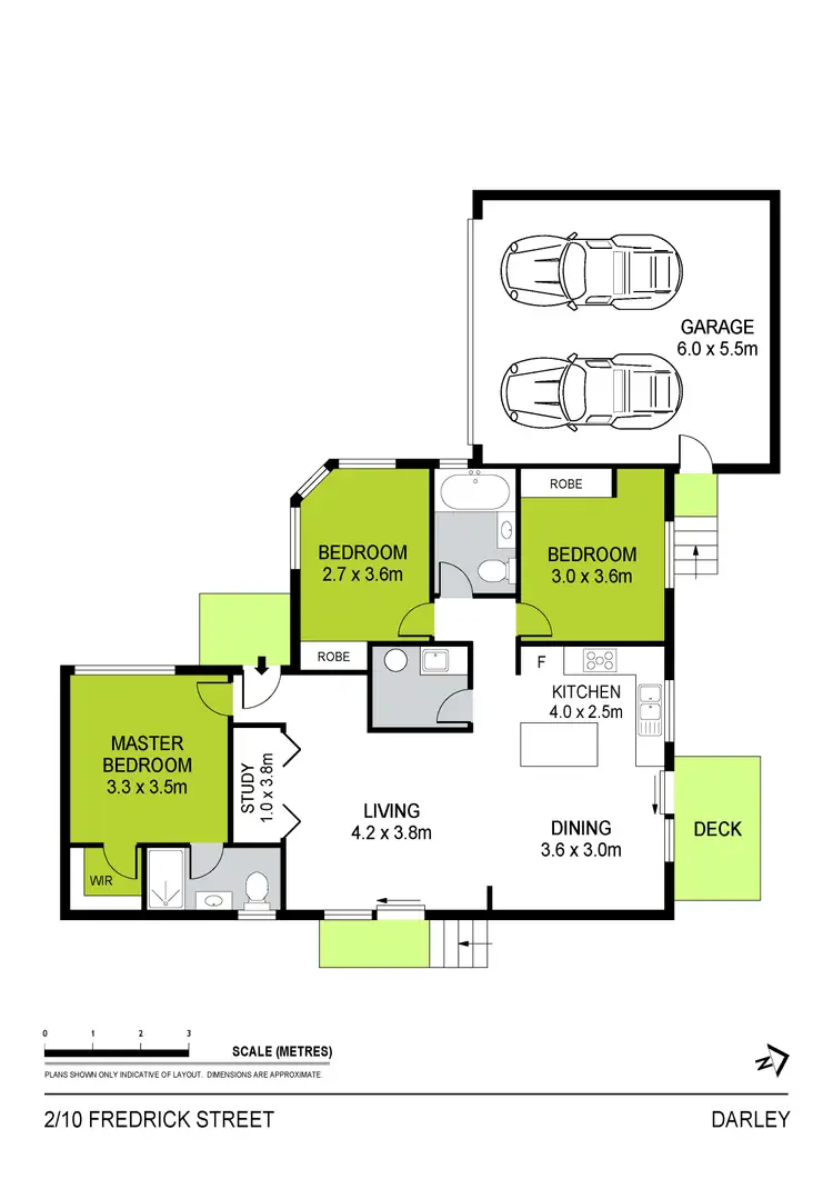 Floorplan of Homely unit listing, 2/10 Fredrick Street, Darley VIC 3340