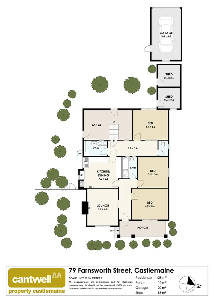 Floorplan of Homely house listing, 79 Farnsworth Street, Castlemaine VIC 3450