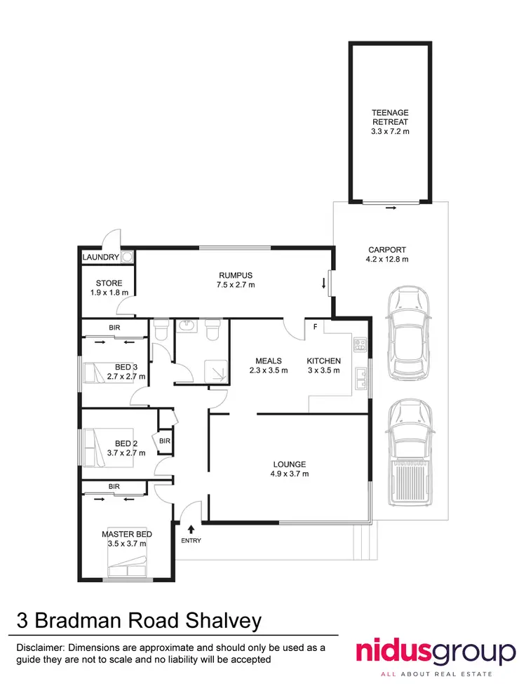 Floorplan of Homely house listing, 3 Bradman Road, Shalvey NSW 2770