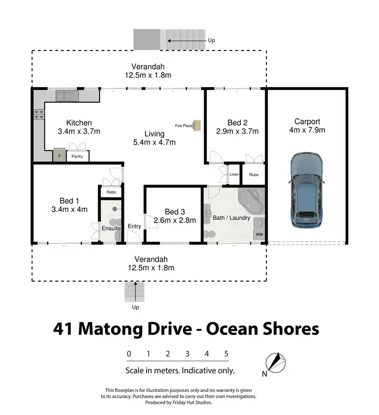 Floorplan of Homely house listing, 41 Matong Drive, Ocean Shores NSW 2483