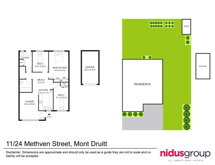 Floorplan of Homely villa listing, 11/24 Methven Street, Mount Druitt NSW 2770