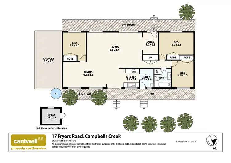 Floorplan of Homely house listing, 17 Fryers Road, Campbells Creek VIC 3451